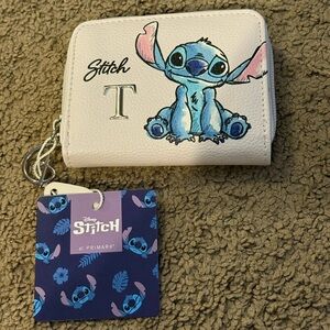 Disney Stitch Small Primark Wallet Letter T - NWT